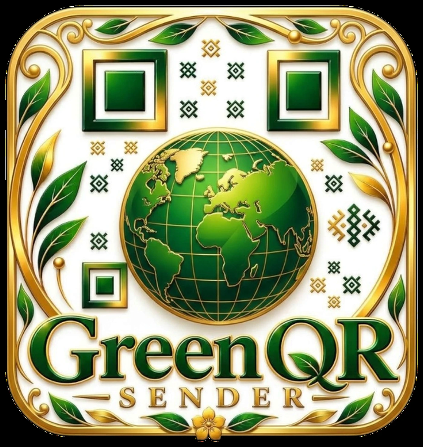 Green QR logo